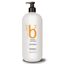 Le shampooing nutrition de Broaer, est un produit avec de la texture de lait enrichie avec des conditionneurs, qui réparent et protègent les cheveux secs et les pointes fragiles. 